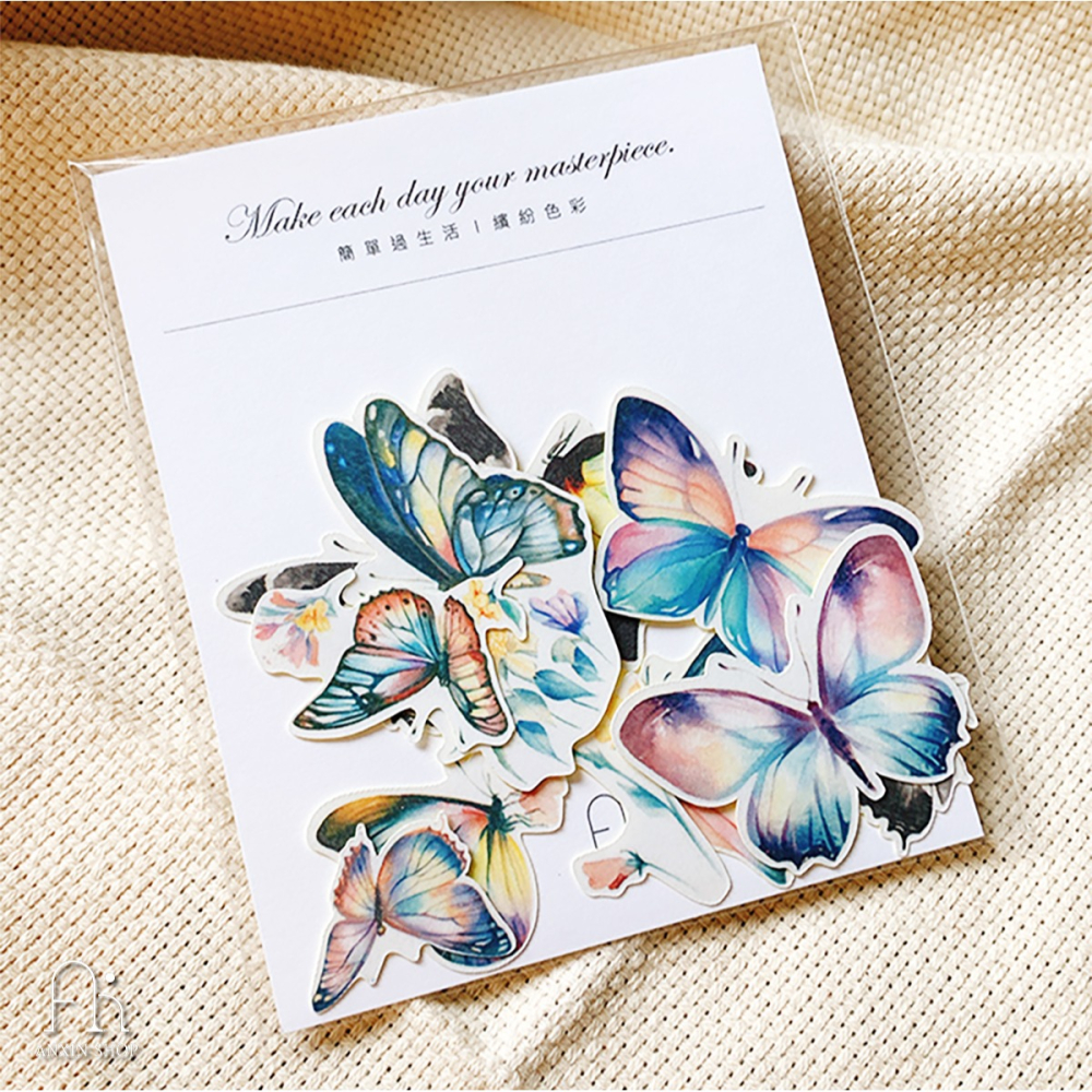 蝴蝶款 貼紙包10張-細節圖2