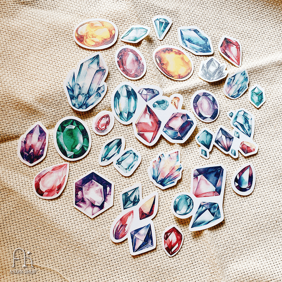 水晶寶石 貼紙包25張-細節圖3