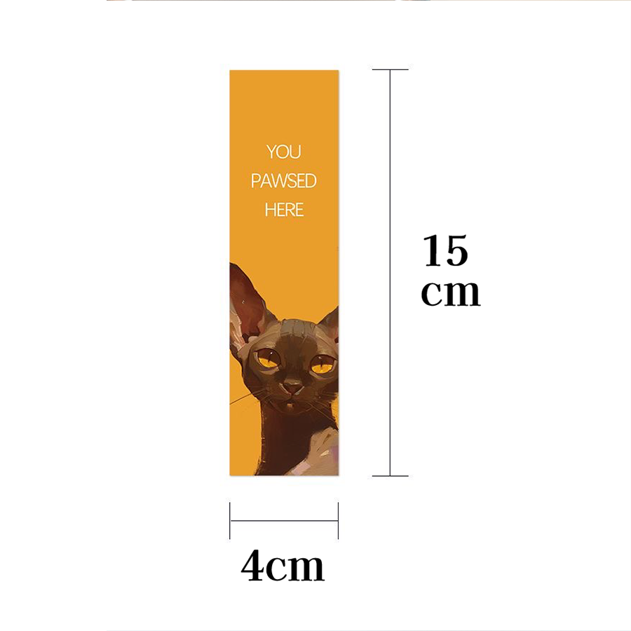 油畫風格貓咪書籤卡-細節圖3