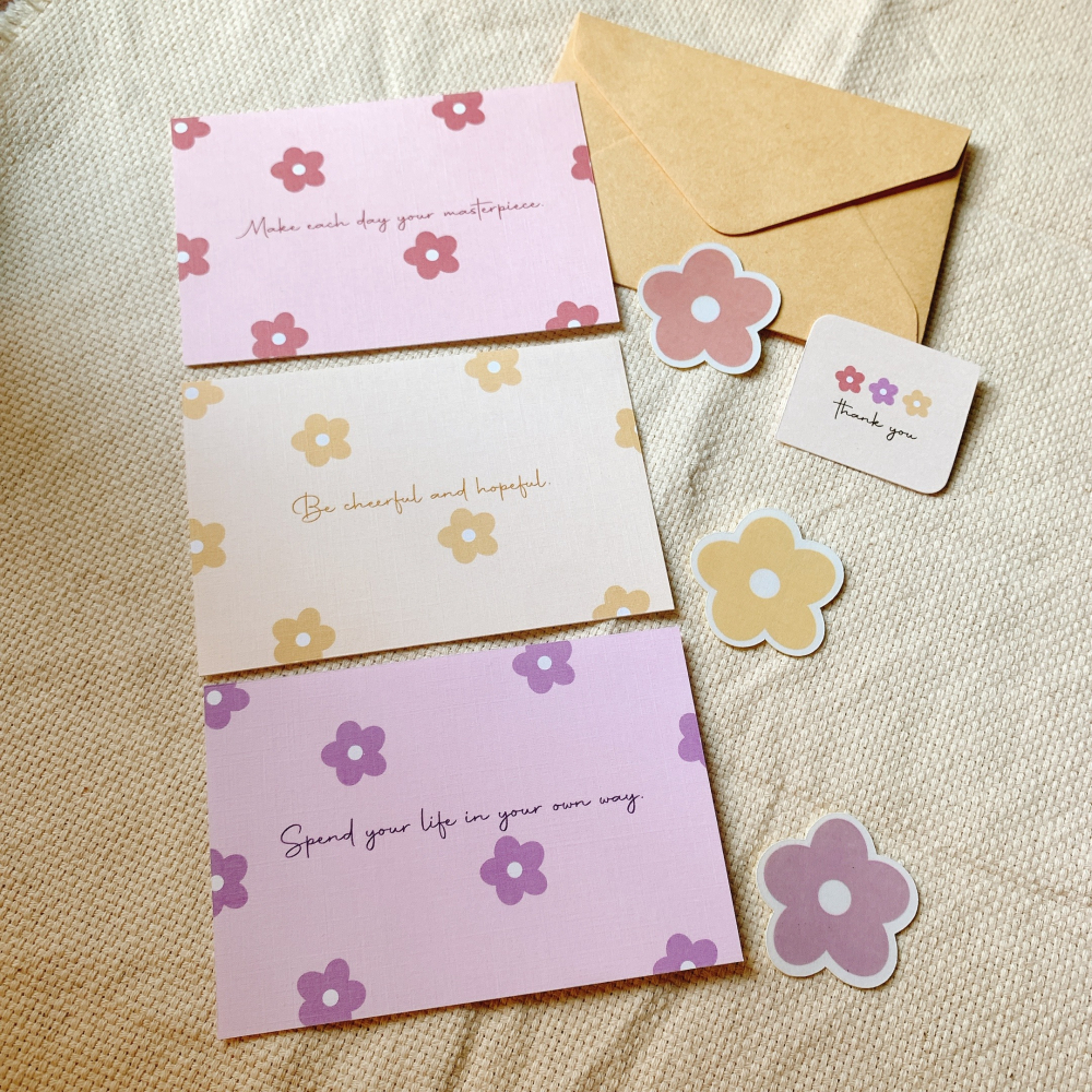 花朵✿卡片✿共3色-細節圖3