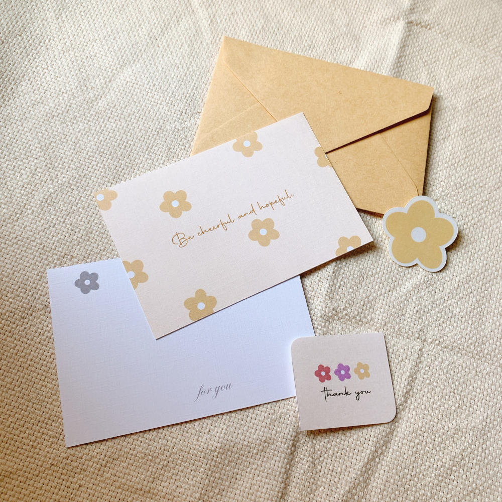 花朵✿卡片✿共3色-細節圖4