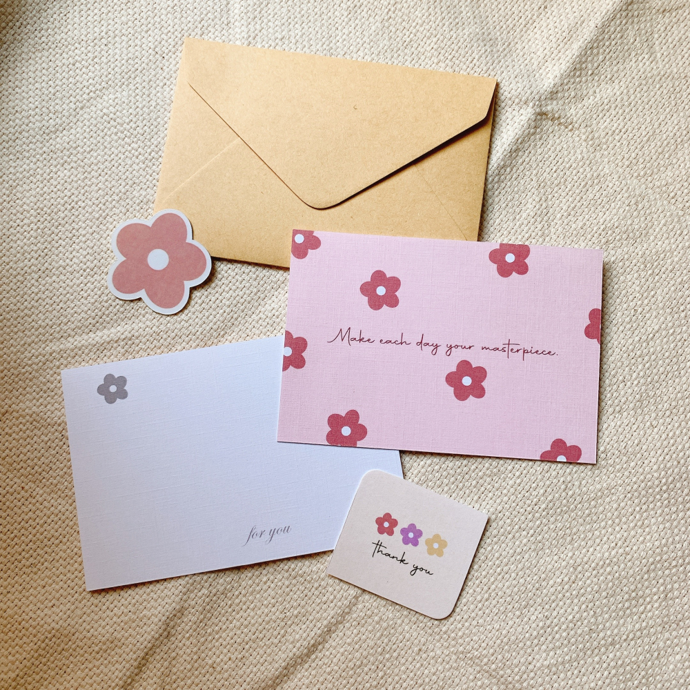 花朵✿卡片✿共3色-細節圖5