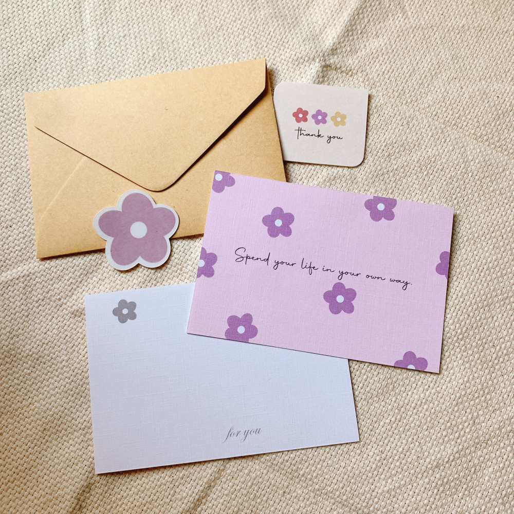 花朵✿卡片✿共3色-細節圖6