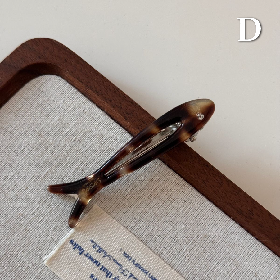 質感小魚髮夾 5款式-細節圖8