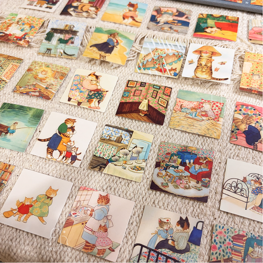 貓咪故事屋插圖 貼紙包40張-細節圖3