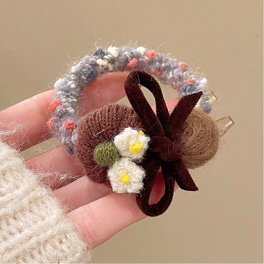 南瓜毛線 秋冬氣質髮圈-規格圖9