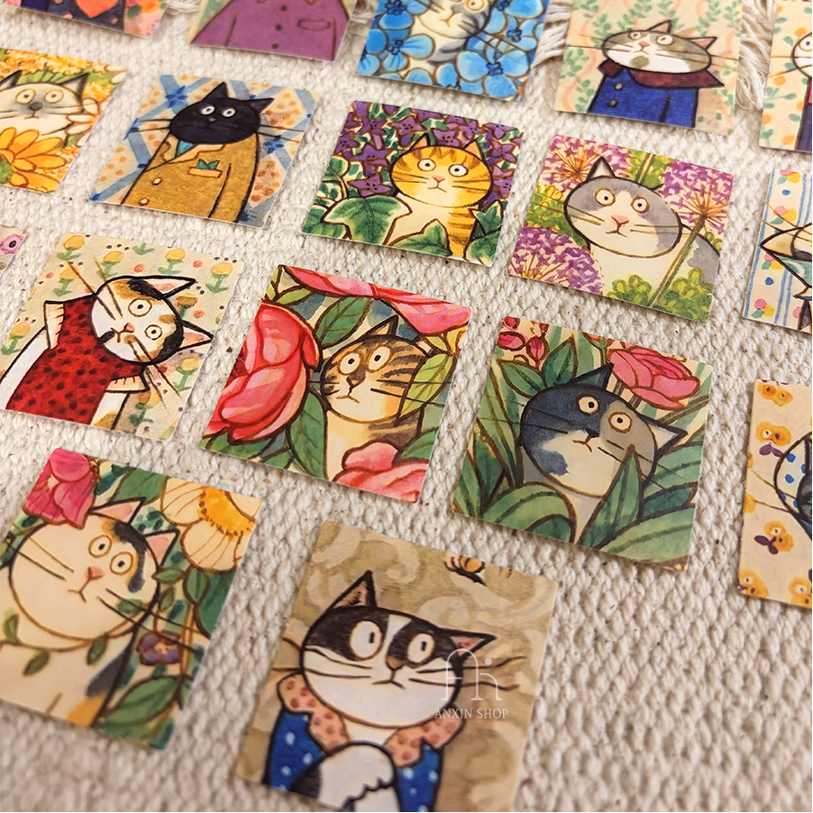 貓咪大頭照 貼紙包22張-細節圖3