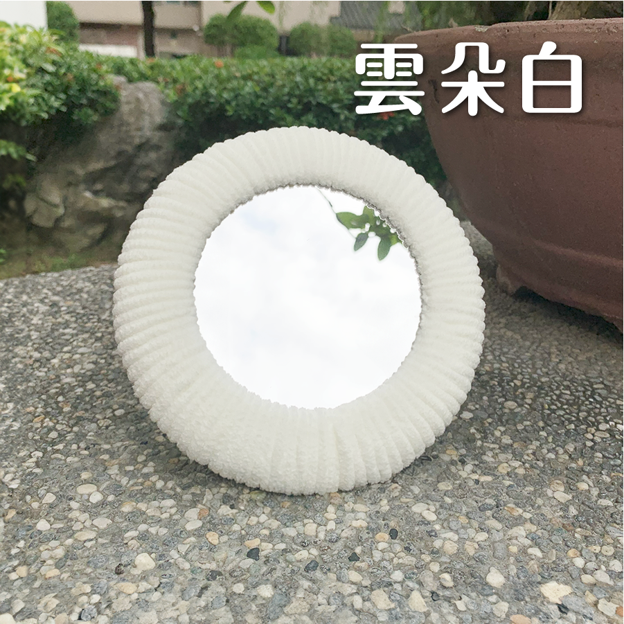 絨毛圓形鏡8色-細節圖3