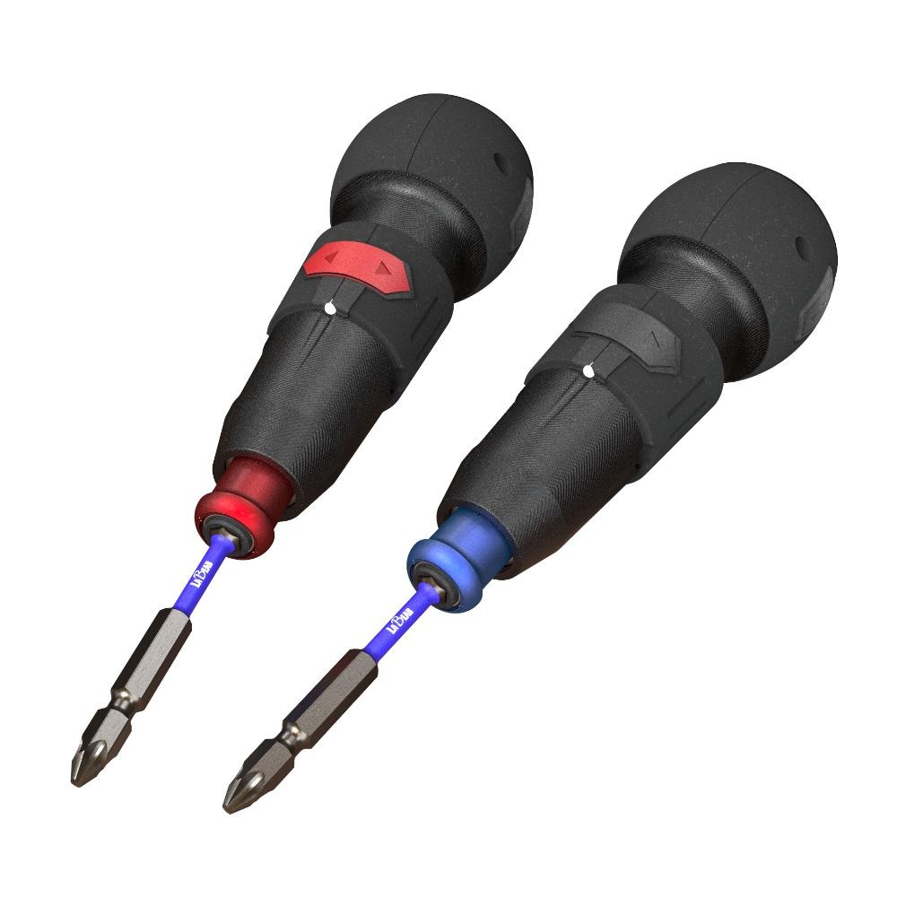 【LaBear】兩用 電動螺絲起子 電動/手動 LED照明 掛繩孔 充電式 電動起子組 隨身電動起子 螺絲起子機-細節圖2