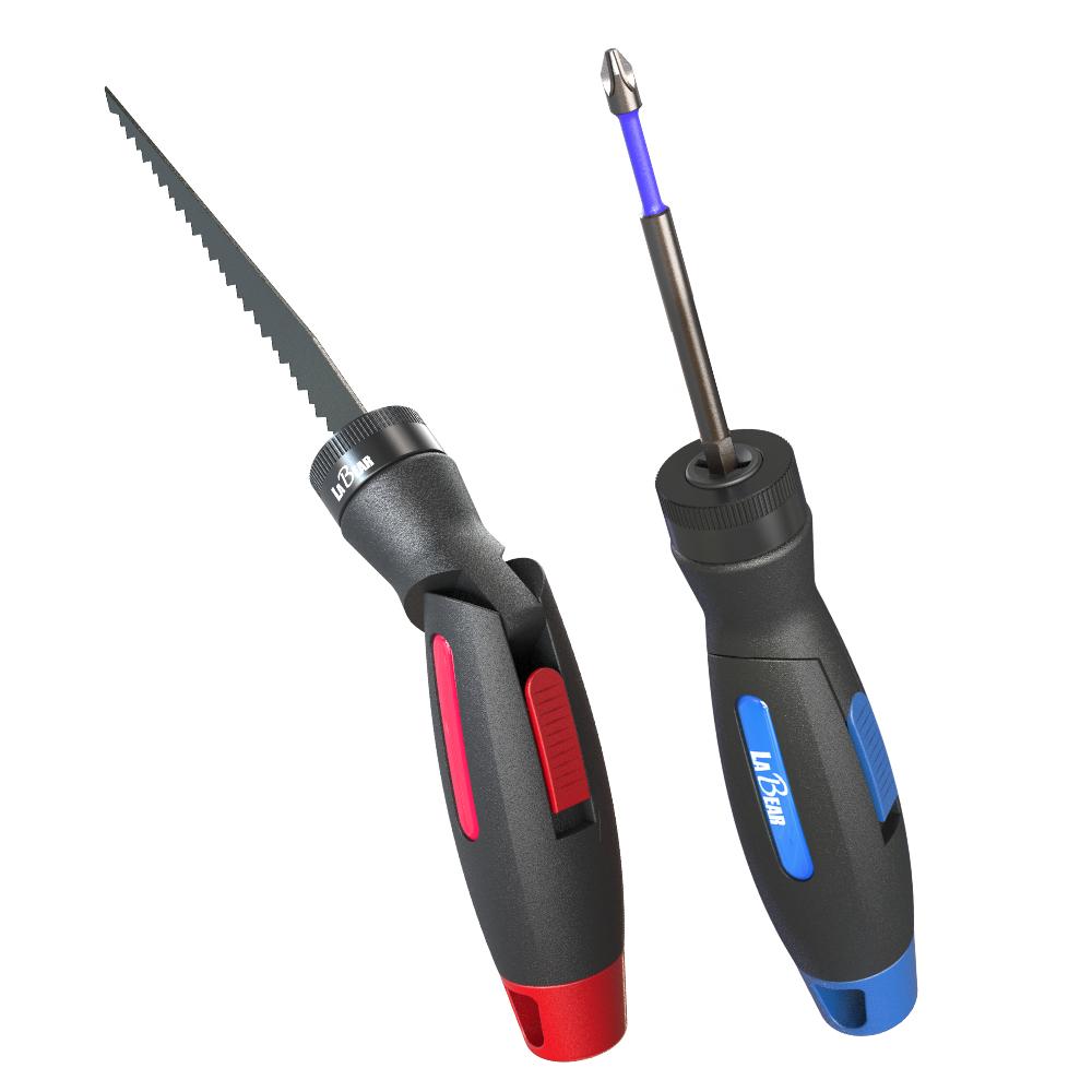 【LaBear】兩用 軍刀鋸手柄 120度/180度 起子頭手柄 手動軍刀鋸柄 手鋸柄 可拆式軍刀鋸 台灣製-細節圖2