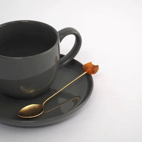 【飛魚愛日貨】貓咪鍍金餐具｜下午茶/水果/甜點餐具-細節圖3