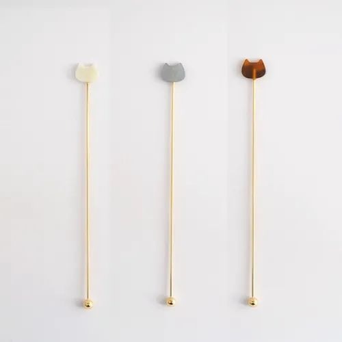 【飛魚愛日貨】貓咪鍍金餐具｜下午茶/水果/甜點餐具-規格圖4