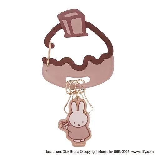 【飛魚愛日貨】MIFFY米飛兔甜點鑰匙圈｜包包掛飾鑰匙收納-規格圖1