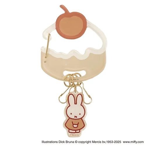 【飛魚愛日貨】MIFFY米飛兔甜點鑰匙圈｜包包掛飾鑰匙收納-規格圖1