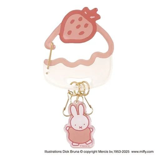 【飛魚愛日貨】MIFFY米飛兔甜點鑰匙圈｜包包掛飾鑰匙收納-規格圖1