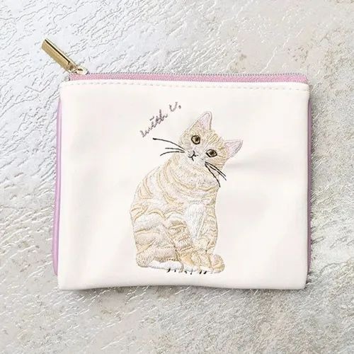 【飛魚愛日貨】貓咪刺繡零錢包｜小物收納-規格圖4