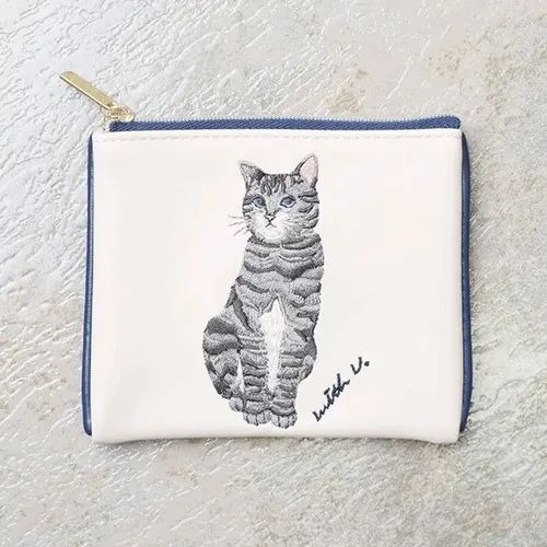【飛魚愛日貨】貓咪刺繡零錢包｜小物收納-規格圖4