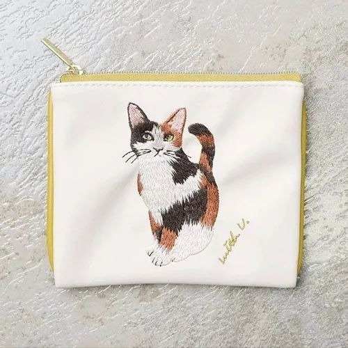【飛魚愛日貨】貓咪刺繡零錢包｜小物收納-規格圖4
