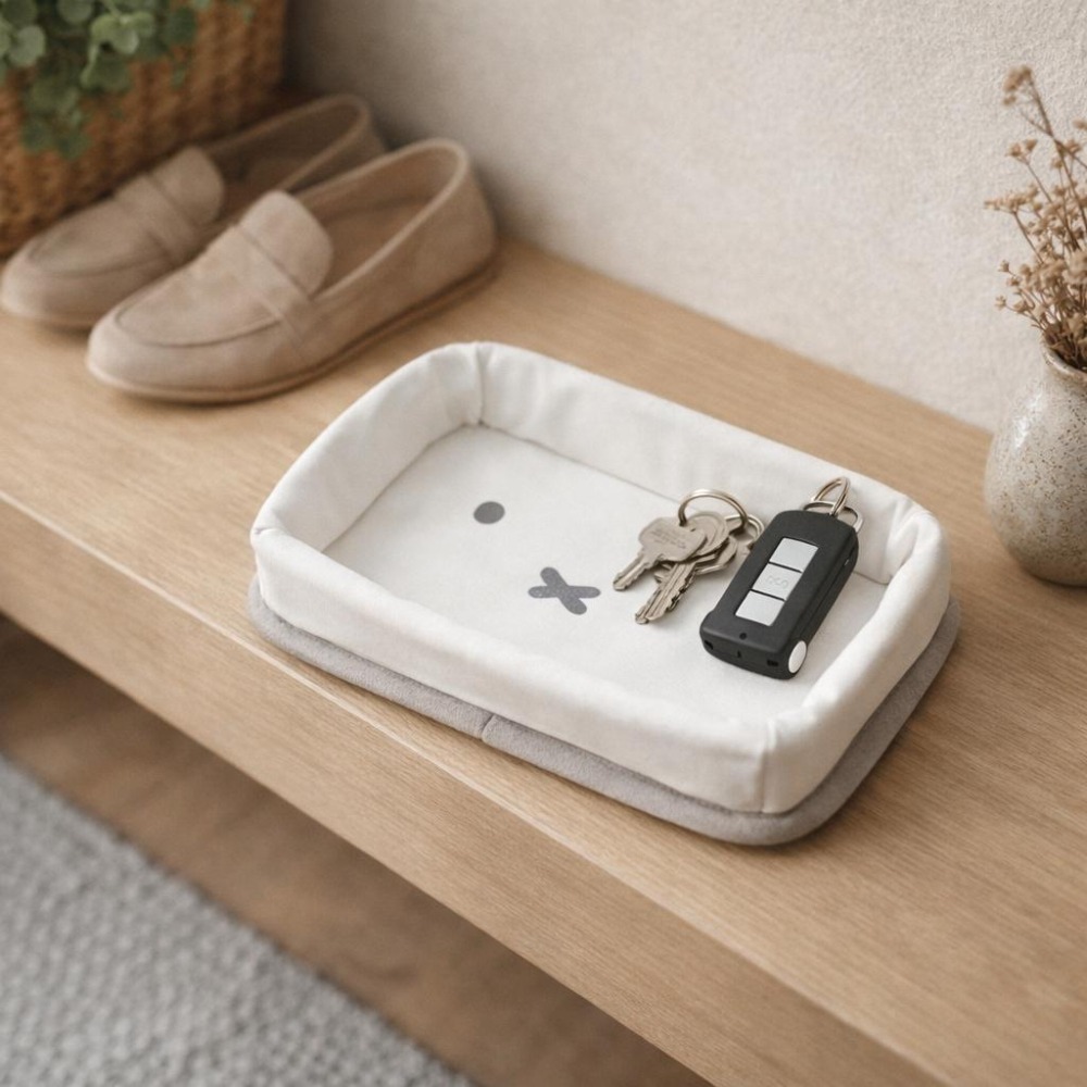 【飛魚愛日貨】MIFFY米飛兔止滑小物托盤｜車用/玄關收納-細節圖2