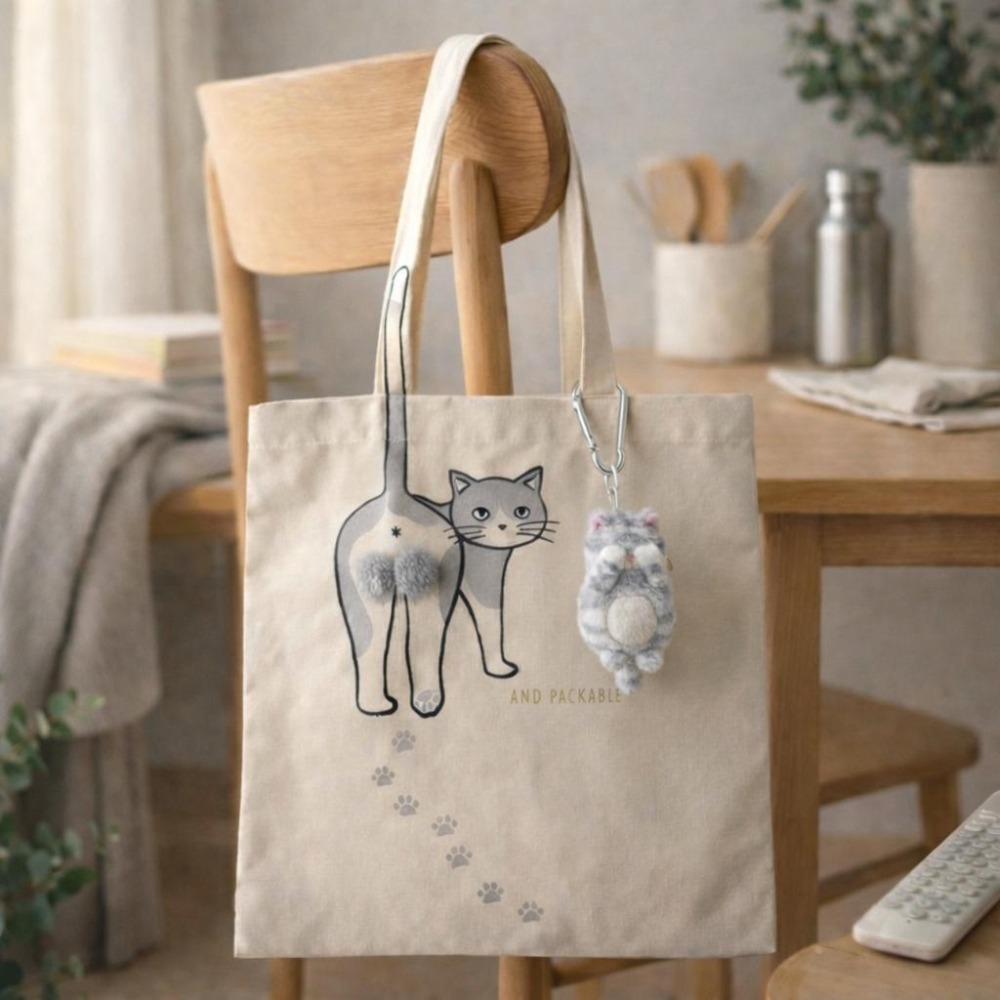 【飛魚愛日貨】害羞貓咪小物包｜口紅包／耳機套-細節圖2