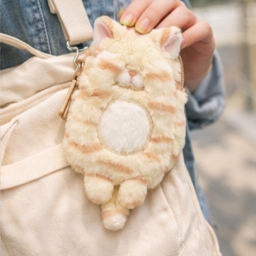 【飛魚愛日貨】害羞貓咪小物包｜口紅包／耳機套-細節圖3