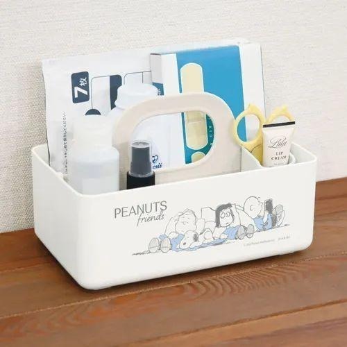 【飛魚愛日貨】Snoopy史努比小巧手提收納盒｜客廳&書桌收納-細節圖3