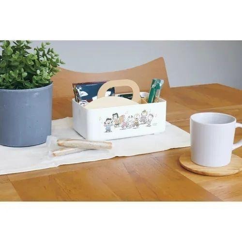 【飛魚愛日貨】Snoopy史努比小巧手提收納盒｜客廳&書桌收納-細節圖9