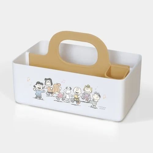【飛魚愛日貨】Snoopy史努比小巧手提收納盒｜客廳&書桌收納-規格圖9
