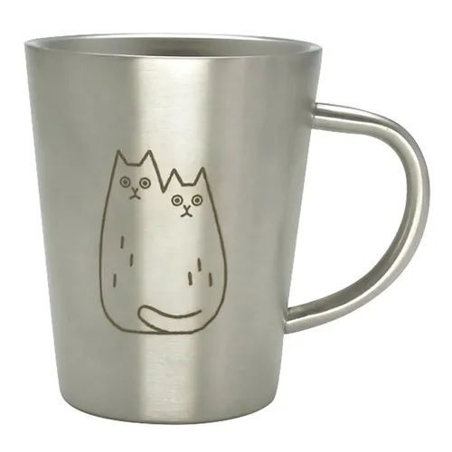 【飛魚愛日貨】貓咪日常雙層不鏽鋼杯｜防結露不流汗-規格圖1