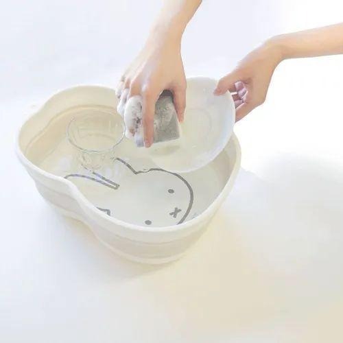 【飛魚愛日貨】MIFFY米飛兔折疊水桶｜可掛式小臉盆-細節圖5