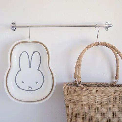 【飛魚愛日貨】MIFFY米飛兔折疊水桶｜可掛式小臉盆-細節圖2