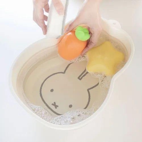 【飛魚愛日貨】MIFFY米飛兔折疊水桶｜可掛式小臉盆-細節圖3