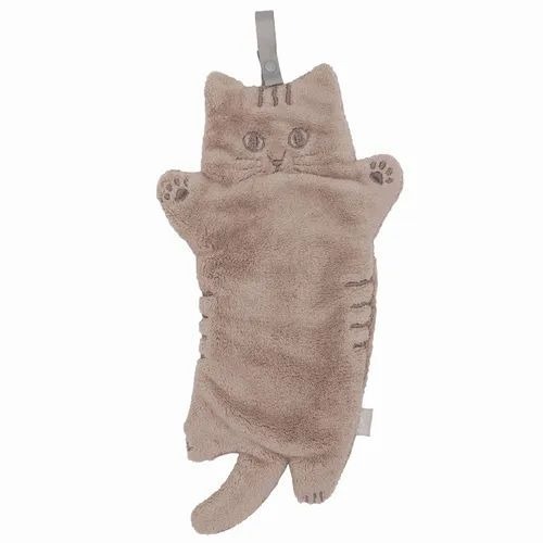 【飛魚愛日貨】哇～！舉手貓咪｜可掛式擦手巾-規格圖2