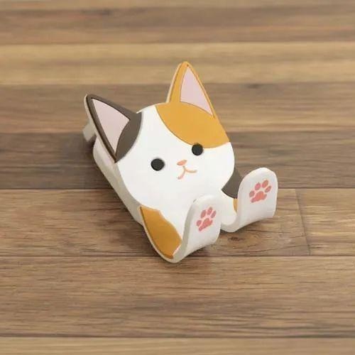 【飛魚愛日貨】貓咪磁吸收納手機支架-細節圖2