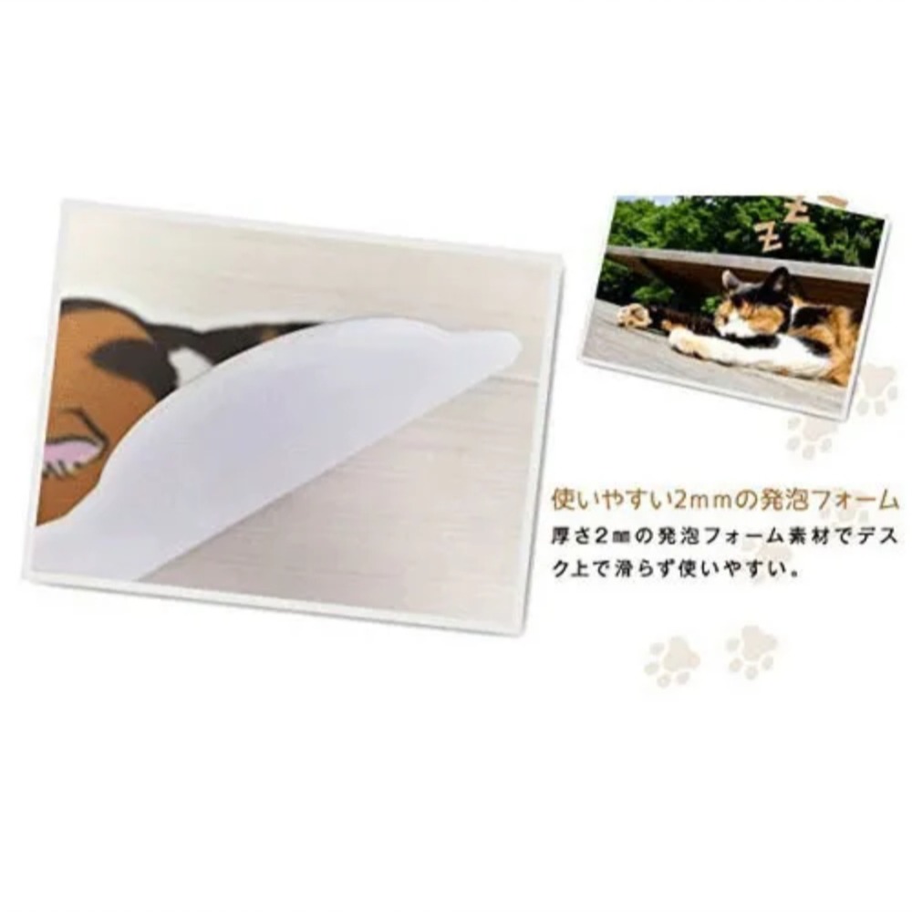 【飛魚愛日貨】貓咪造型滑鼠墊-細節圖3