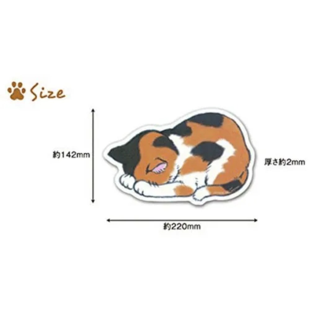 【飛魚愛日貨】貓咪造型滑鼠墊-細節圖4