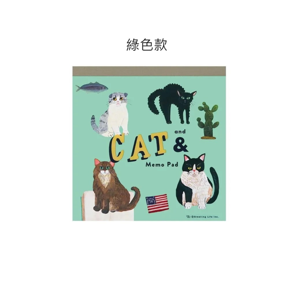 【飛魚愛日貨】貓咪插畫便條本-細節圖4