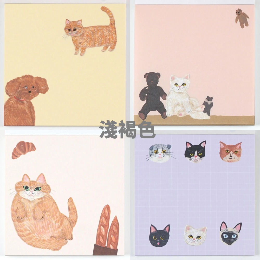 【飛魚愛日貨】貓咪插畫便條本-規格圖7