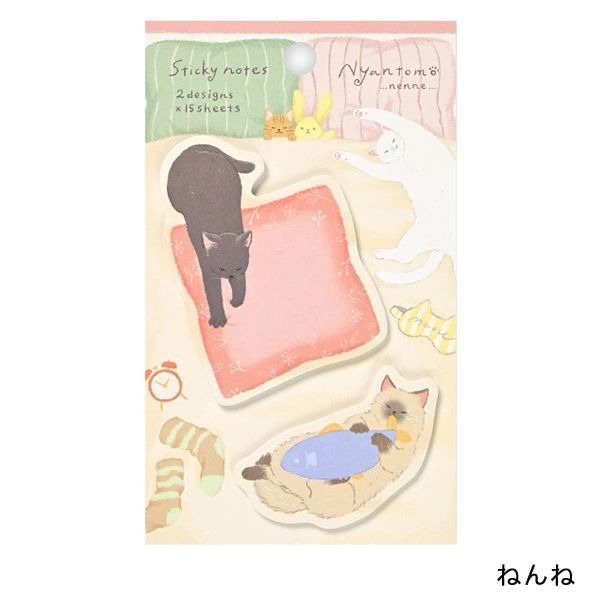 【飛魚愛日貨】貓咪造型便條紙 便利貼-細節圖2