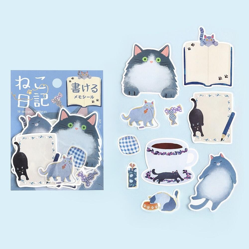 【飛魚愛日貨】日本燙金貓咪貼紙-細節圖7
