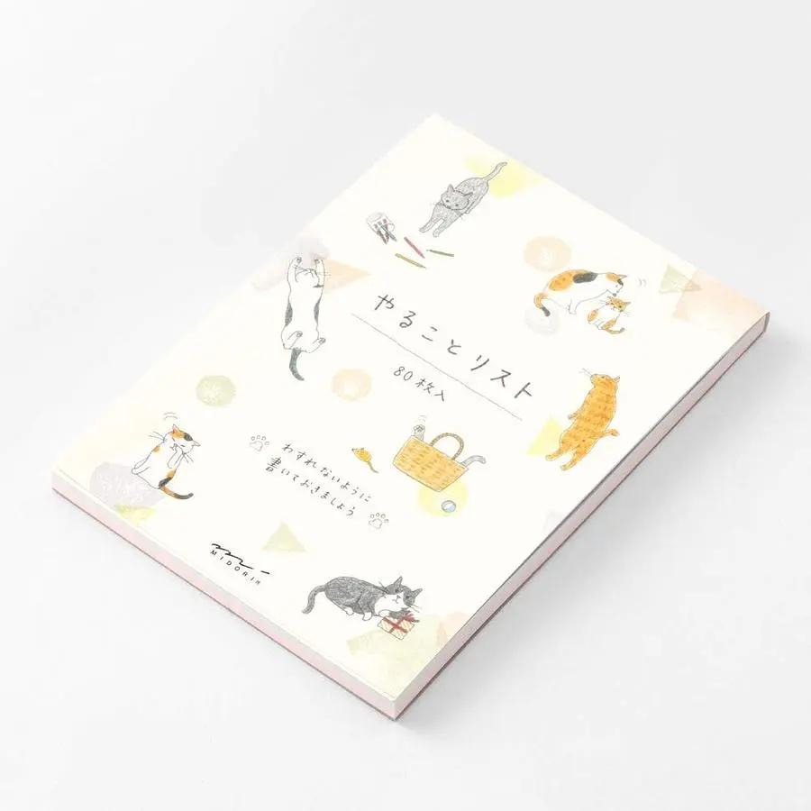 【飛魚愛日貨】貓咪插圖待辦清單備忘錄(80張入)-細節圖2