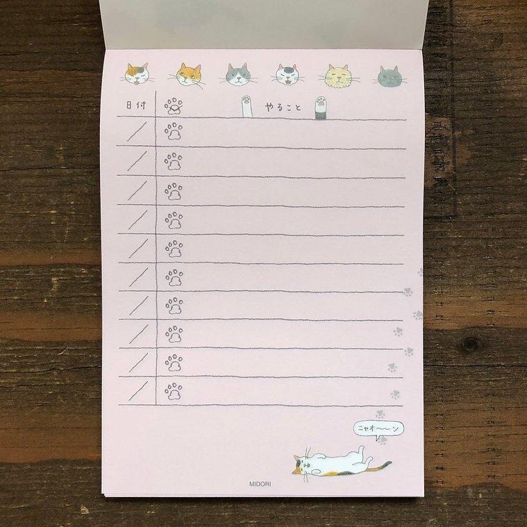 【飛魚愛日貨】貓咪插圖待辦清單備忘錄(80張入)-細節圖5