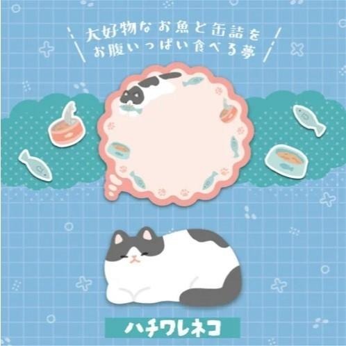 【飛魚愛日貨】貓咪夢境便利貼 ins風便利貼 N次貼 辦公室留言紙 小貓便條本  備忘錄 便利紙 便條紙 萬用貼-細節圖3
