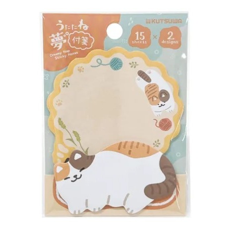【飛魚愛日貨】貓咪夢境便利貼 ins風便利貼 N次貼 辦公室留言紙 小貓便條本  備忘錄 便利紙 便條紙 萬用貼-細節圖5
