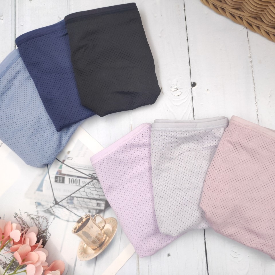 庭兒柑仔店🍊【05CY18】M-XL 彈力內褲 素色內褲 超透氣 三角褲 女生內褲 學生女孩 大彈力 網洞內褲-細節圖6