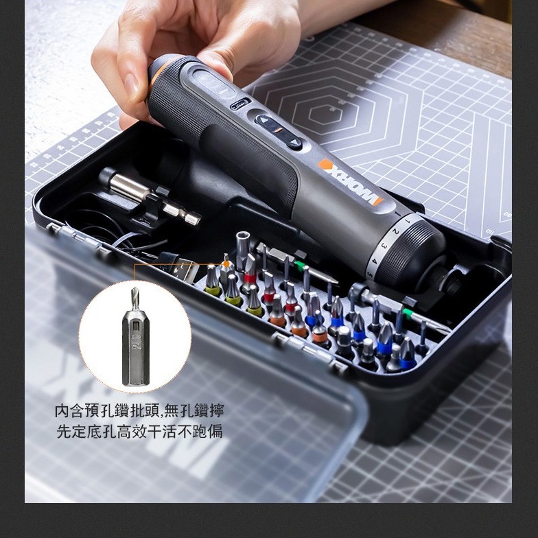 【潭子工具女戰神】威克士WX242 電動螺絲起子機  電動鎖鎖傢俱螺絲 0.5-5Nm 精密作業-細節圖3