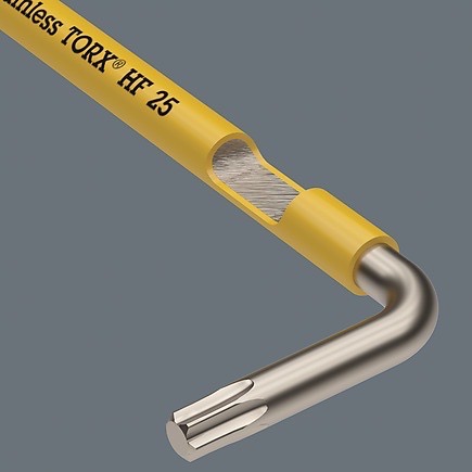 德國【WERA】不鏽鋼加長 星型彩色膠套扳手9支組 不鏽鋼L型 星型板手-細節圖3