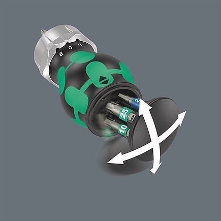 德國【WERA】Bicycle Set 5 鐵馬棘輪不鏽鋼大頭起子組-細節圖5