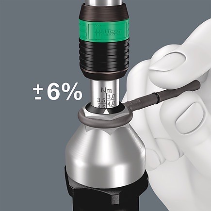 德國【WERA】1/4″槍型可調式扭力起子3.0-6.0Nm 7442-細節圖3