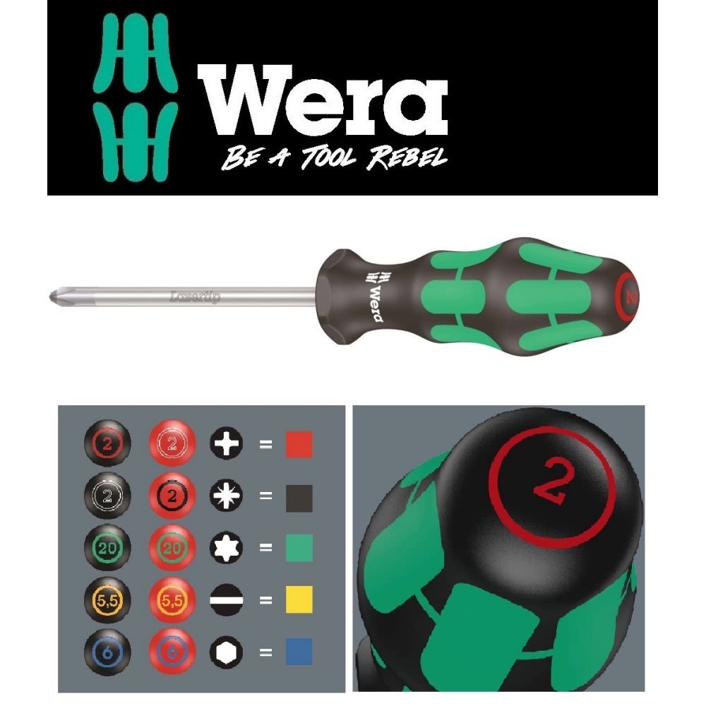 德國【WERA】鍍鈦怪牙起子 精緻型起子組 334/6 (6支組) 附掛式收納架-細節圖2